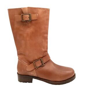 NEW Free People Ride or Die Engineer Boots Womens 9 Leather Buckle Edgy Moto